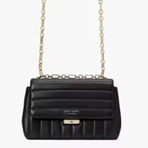 Kate Spade - Carlyle Quilted Medium Shoulder Bag, BLACK